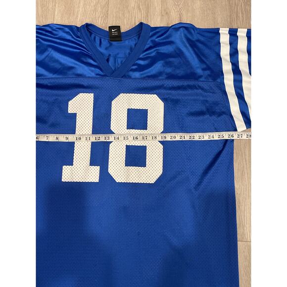 Football Jersey Mens XXL Peyton Manning #18 Nike NFL Denver Broncos Game Player - Picture 3 of 6